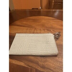 Oventure Key Ring Credit Card Holder Clutch Purse White 7" X 5"